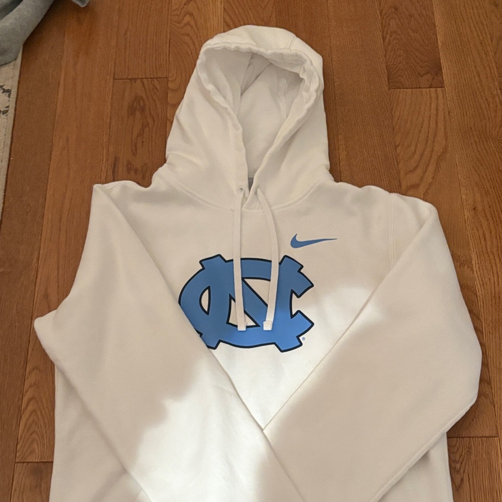 Nike White Hoodie with UNC Logo